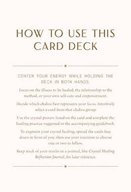 Crystal Healing Card Deck