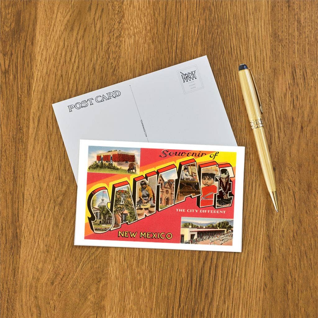 Postcard NM-137 Souvenir of Santa Fe, New Mexico