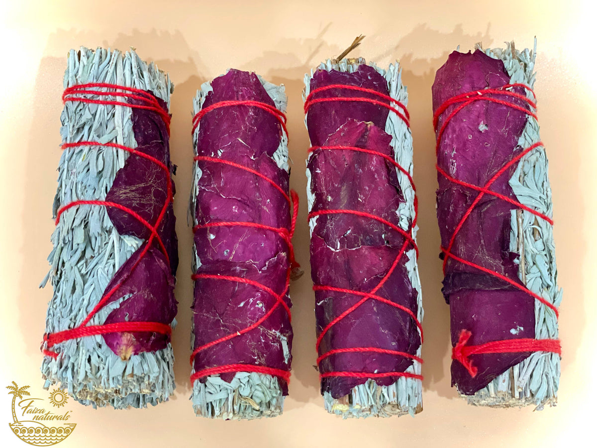 Rose with Blue Sage Bundles