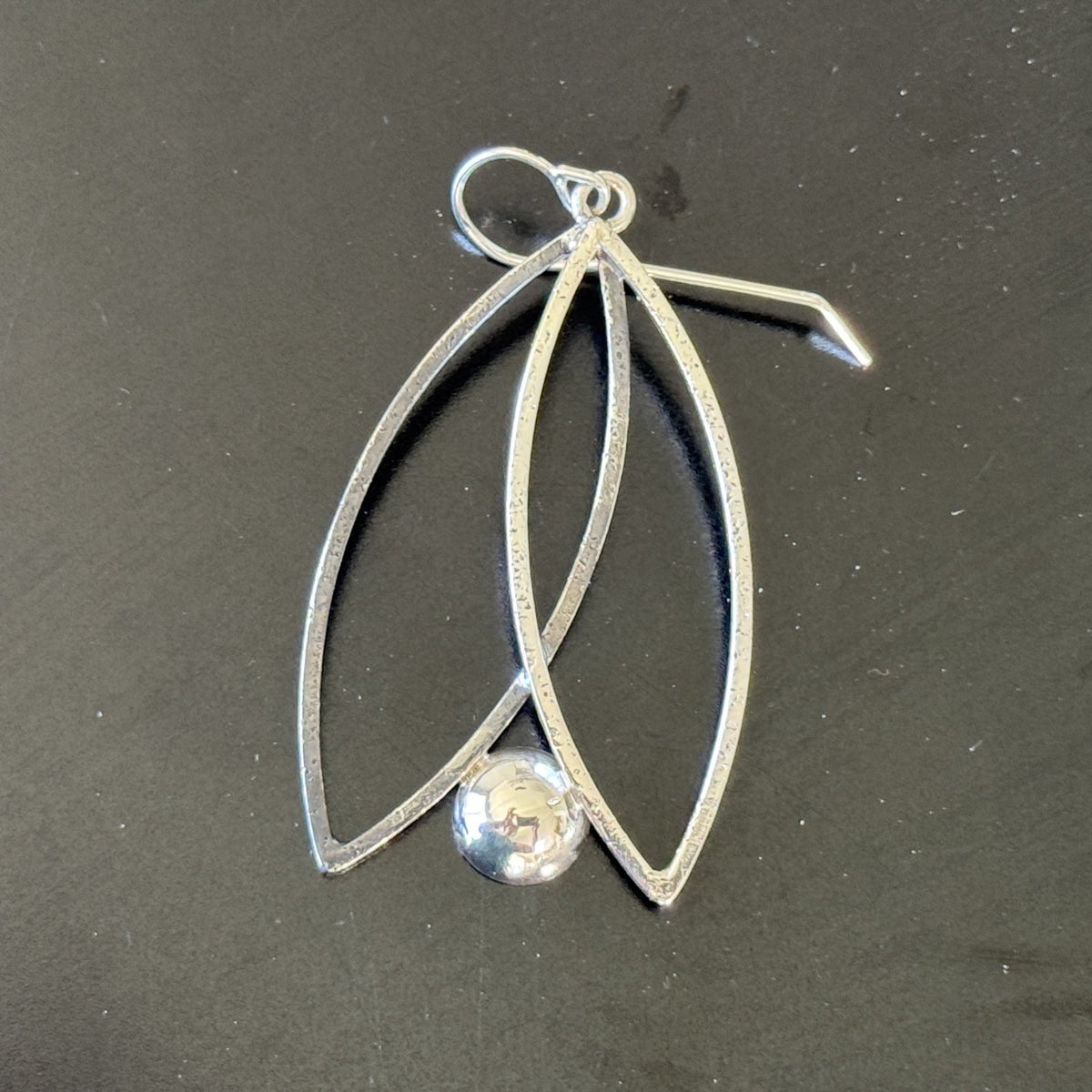 Hanger Earrings Large Half Dome