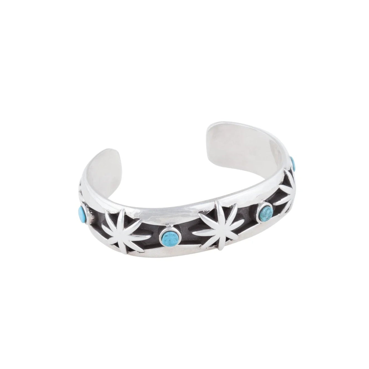 Dineh - Moccasin Button Bracelet - Turquoise