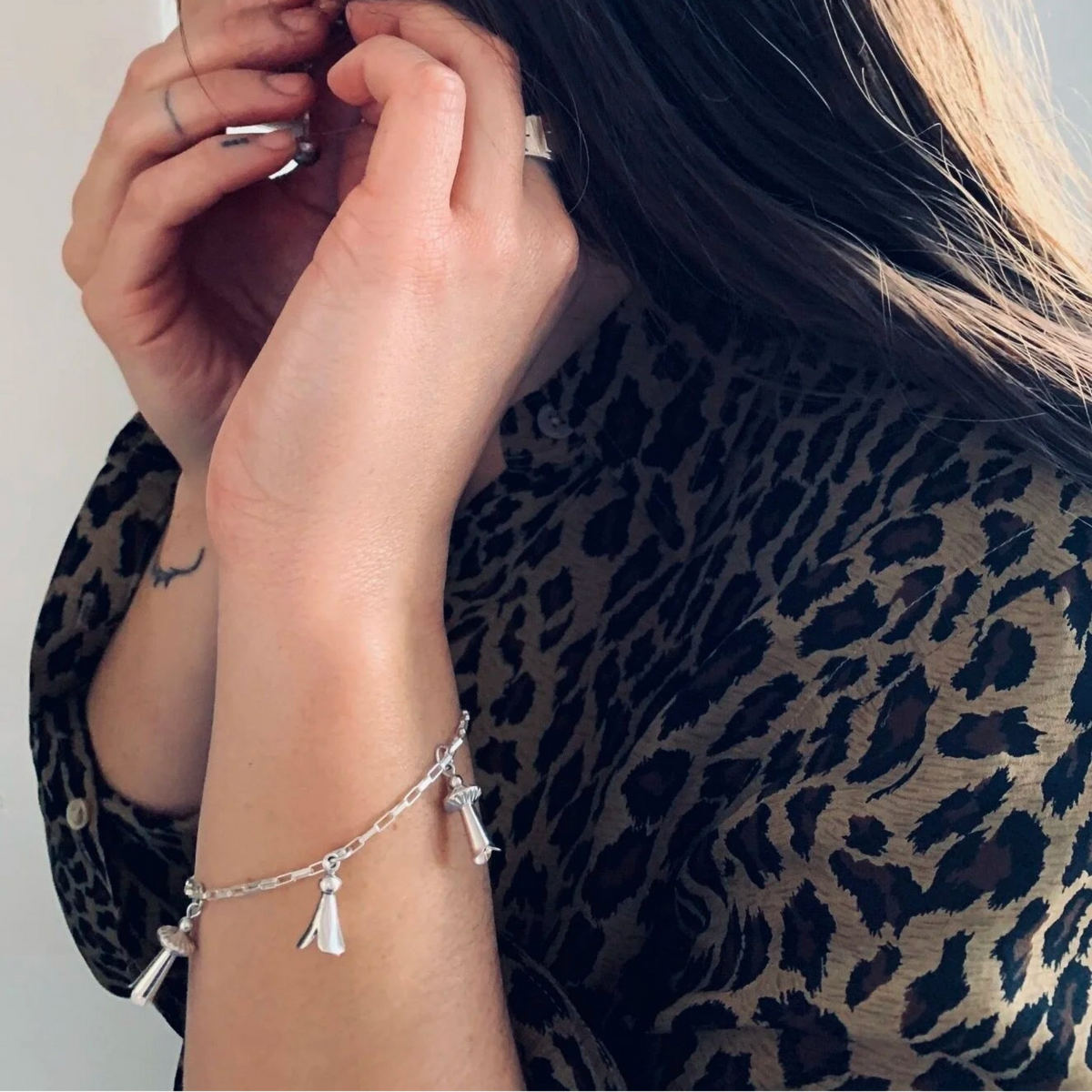 Dineh - Squash Blossom Bracelet