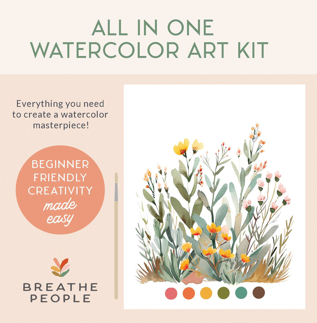 All-In-One Watercolor Kit - Desert Bloom
