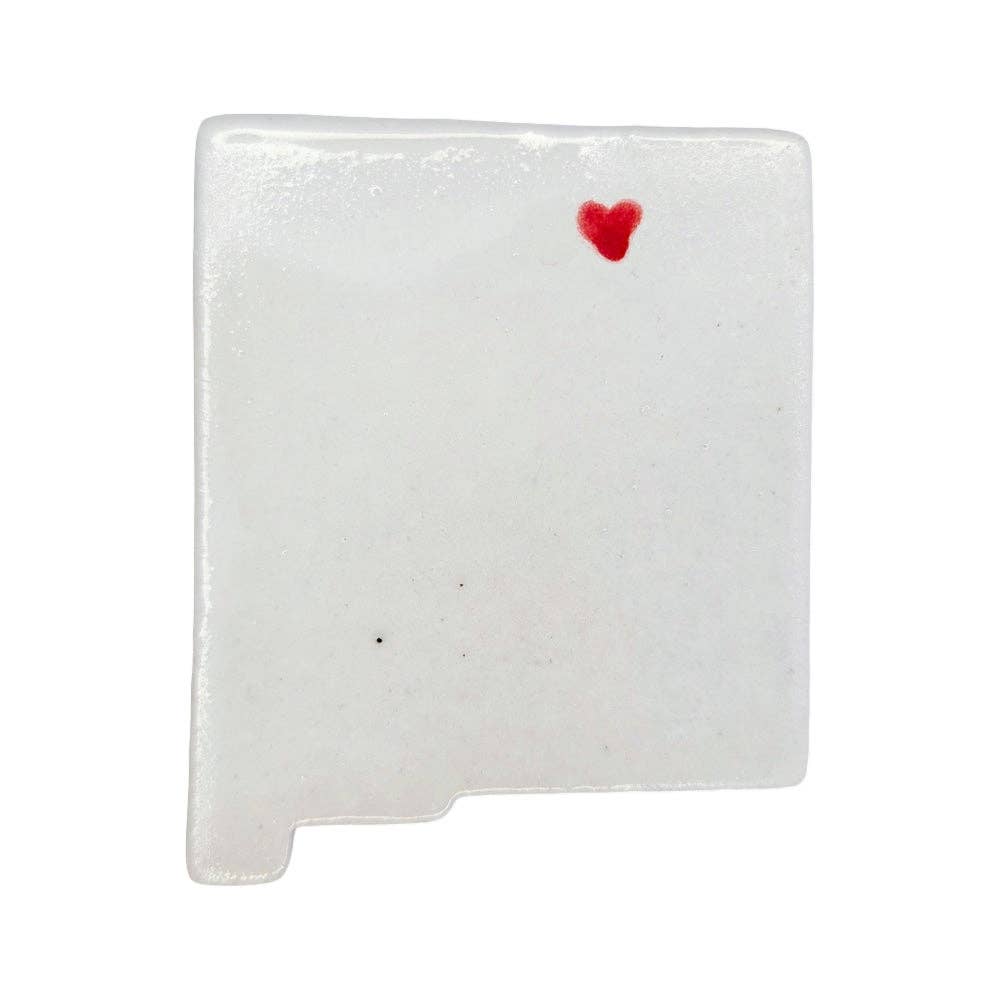 Taos Ceramic Magnet for Fridge - Unique Handmade New Mexico State Decor Gift