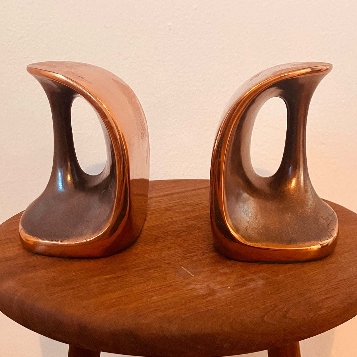 BEN SEIBEL "DUMBELL" BOOKENDS