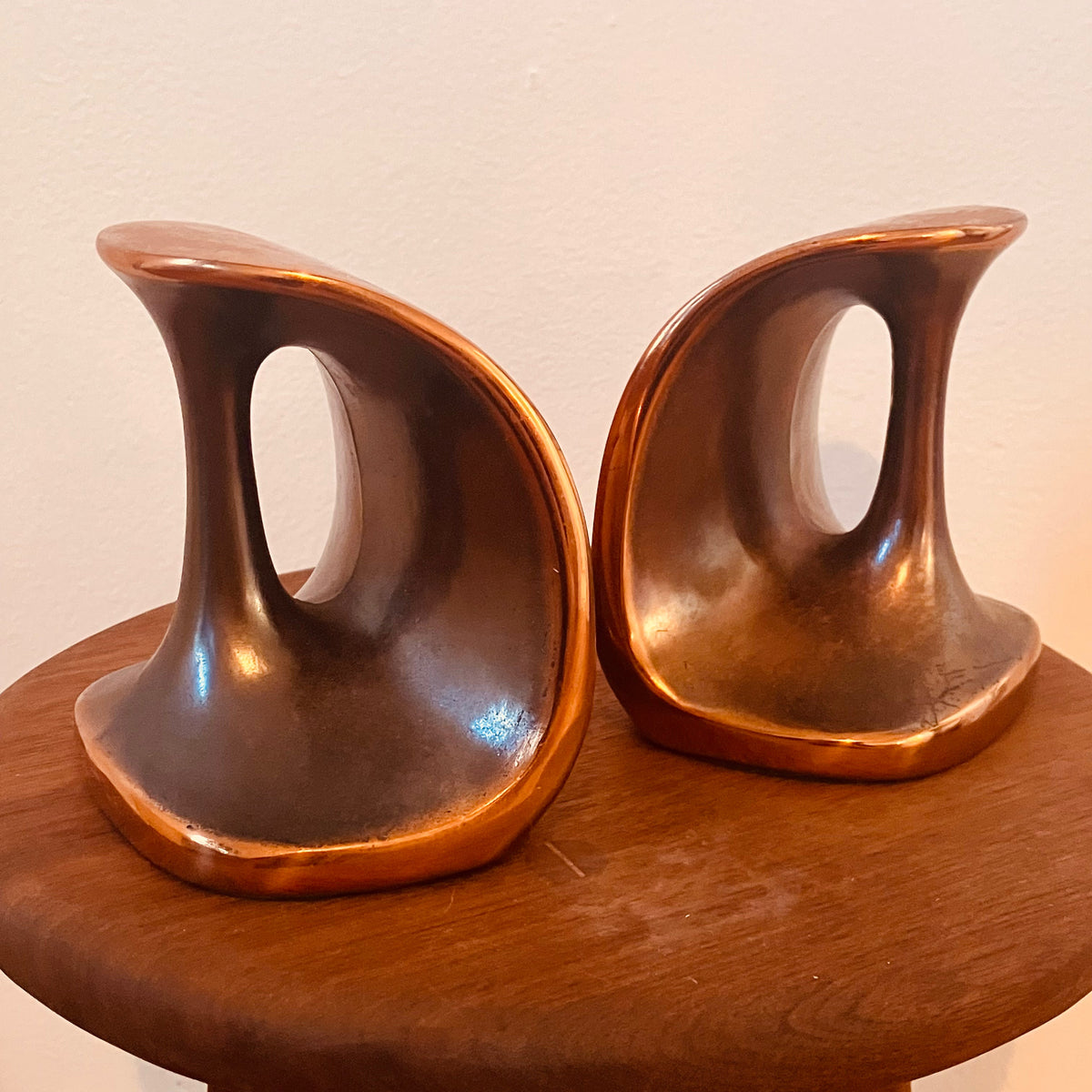 BEN SEIBEL "DUMBELL" BOOKENDS