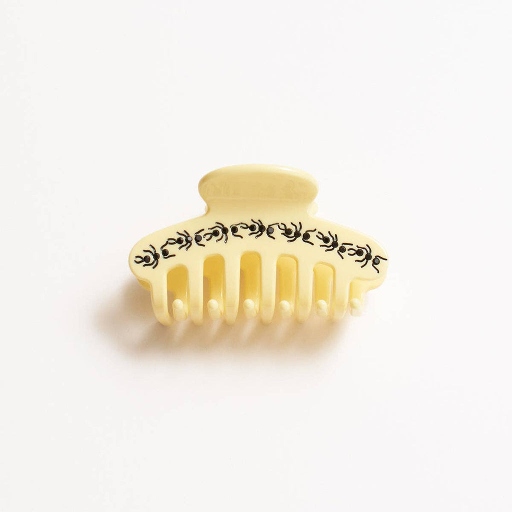 Picnic Claw - Butter Yellow Acetate Jewel Bug Hair Clip