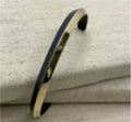 Triangle bimetal bangle WOMENS 3 GAUGE