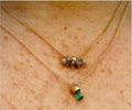 14K chain w/ tourmaline drop