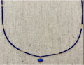 Opal w/ gold drop on Lapis/Turquoise