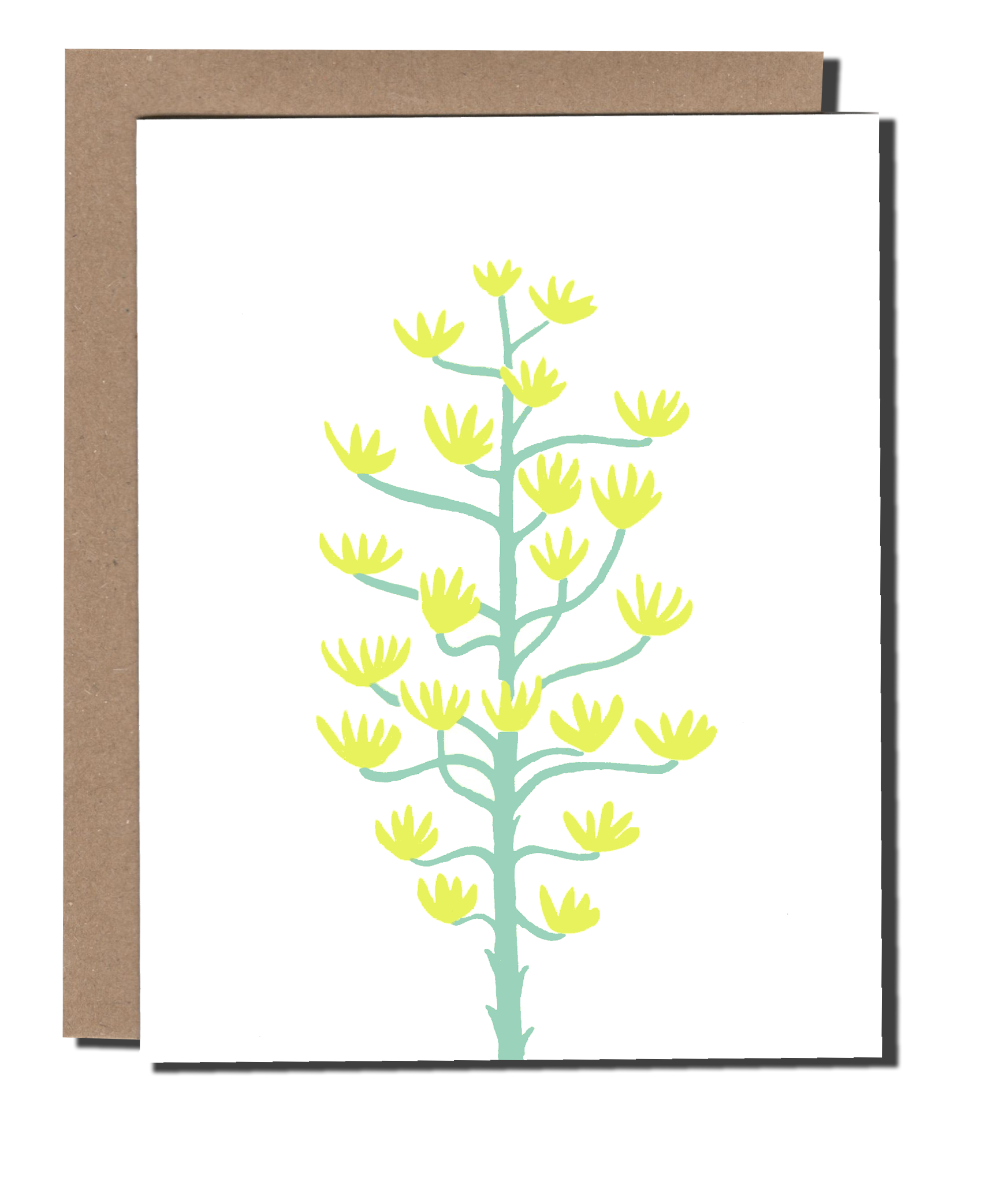 Agave Flower greeting card