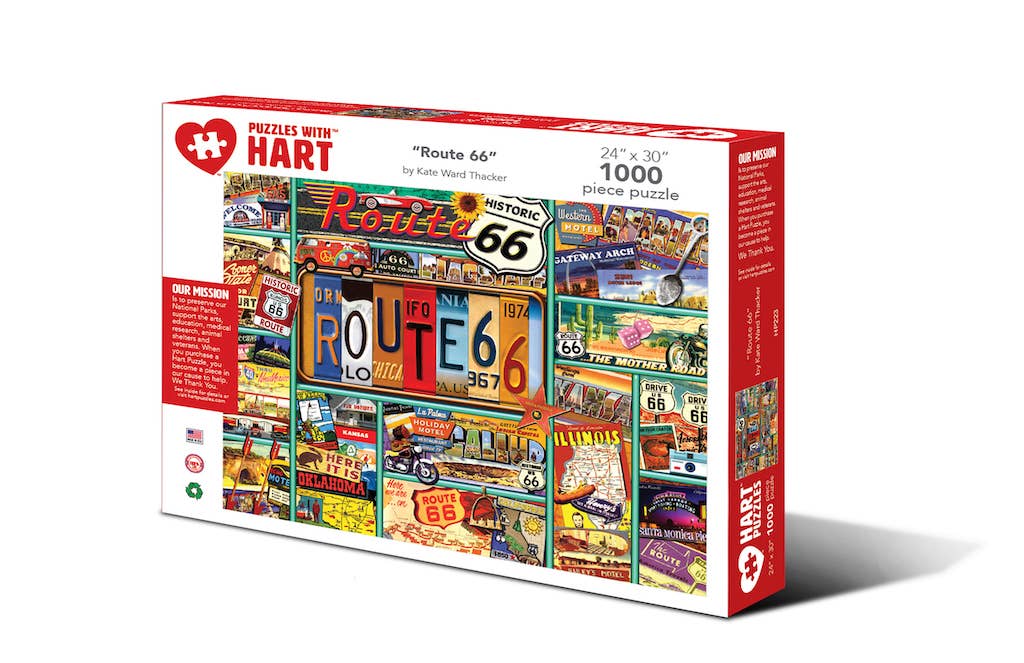 Route 66 Puzzle by Kate Ward Thacker