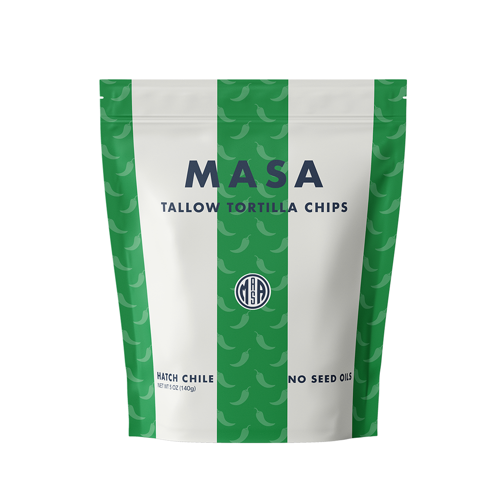 MASA Chips, Hatch Chile, 5oz Bag Case