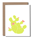 Prickly Pear Flower greeting card