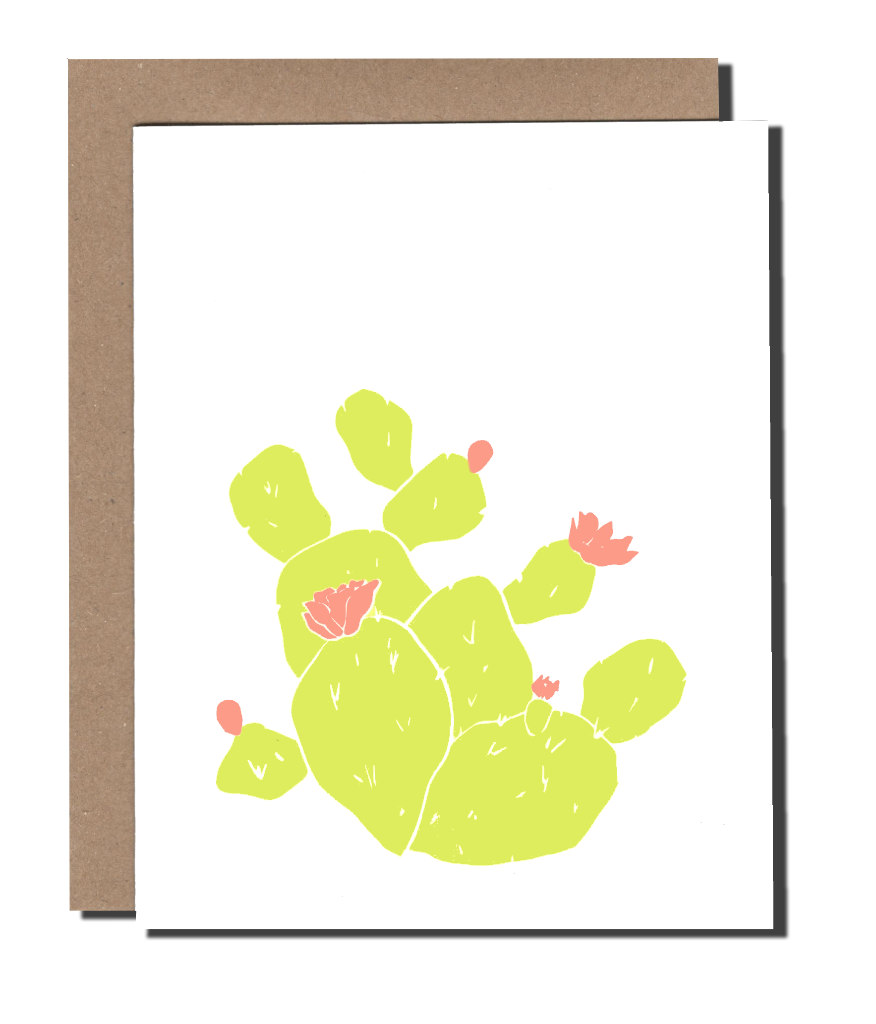 Prickly Pear Flower greeting card