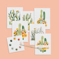 Watercolor Mini Postcards: Desert Blooms