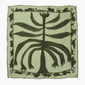 Familiar 100% Silk Scarf Bandana Hand Printed with Animals