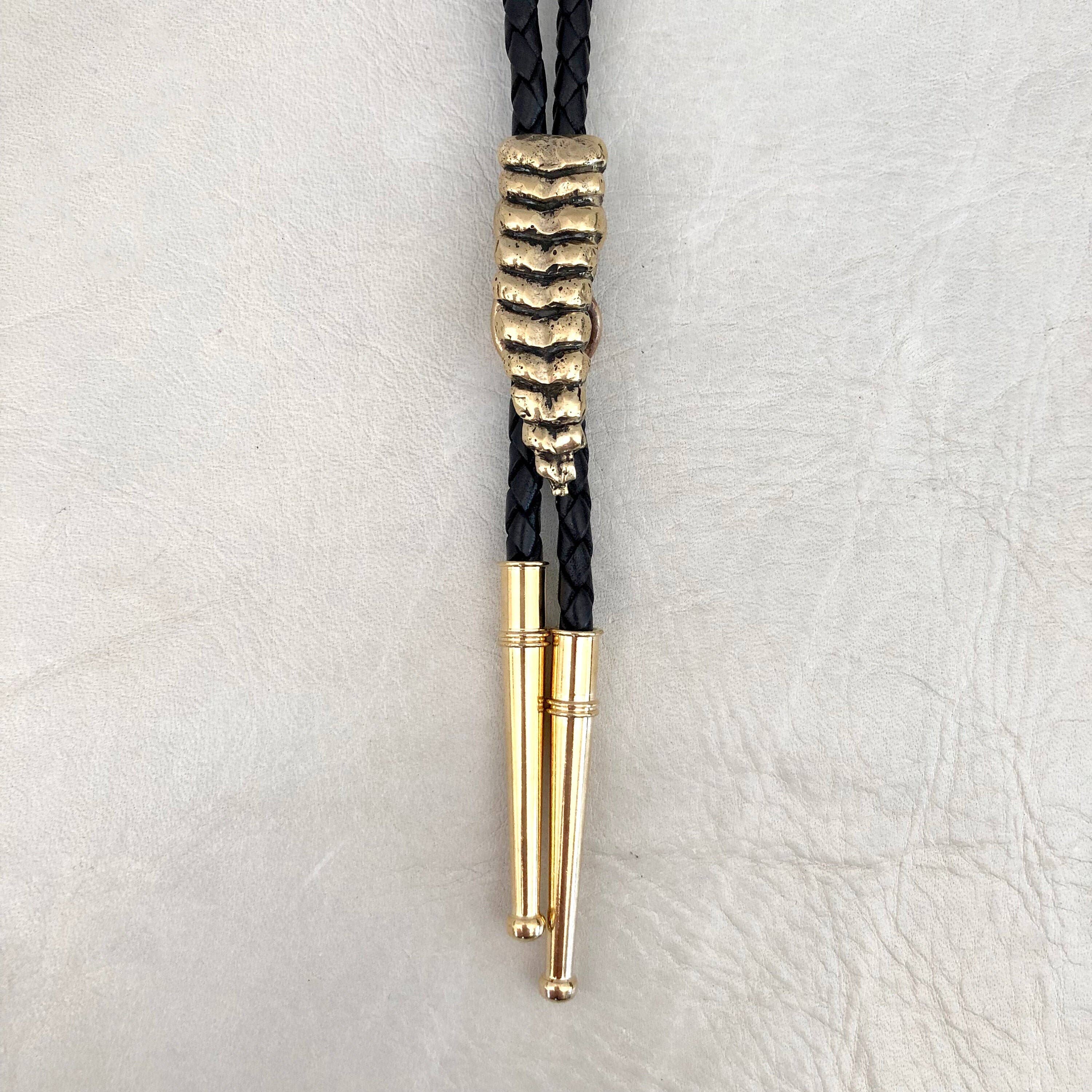 Snake Rattle Bolo Tie