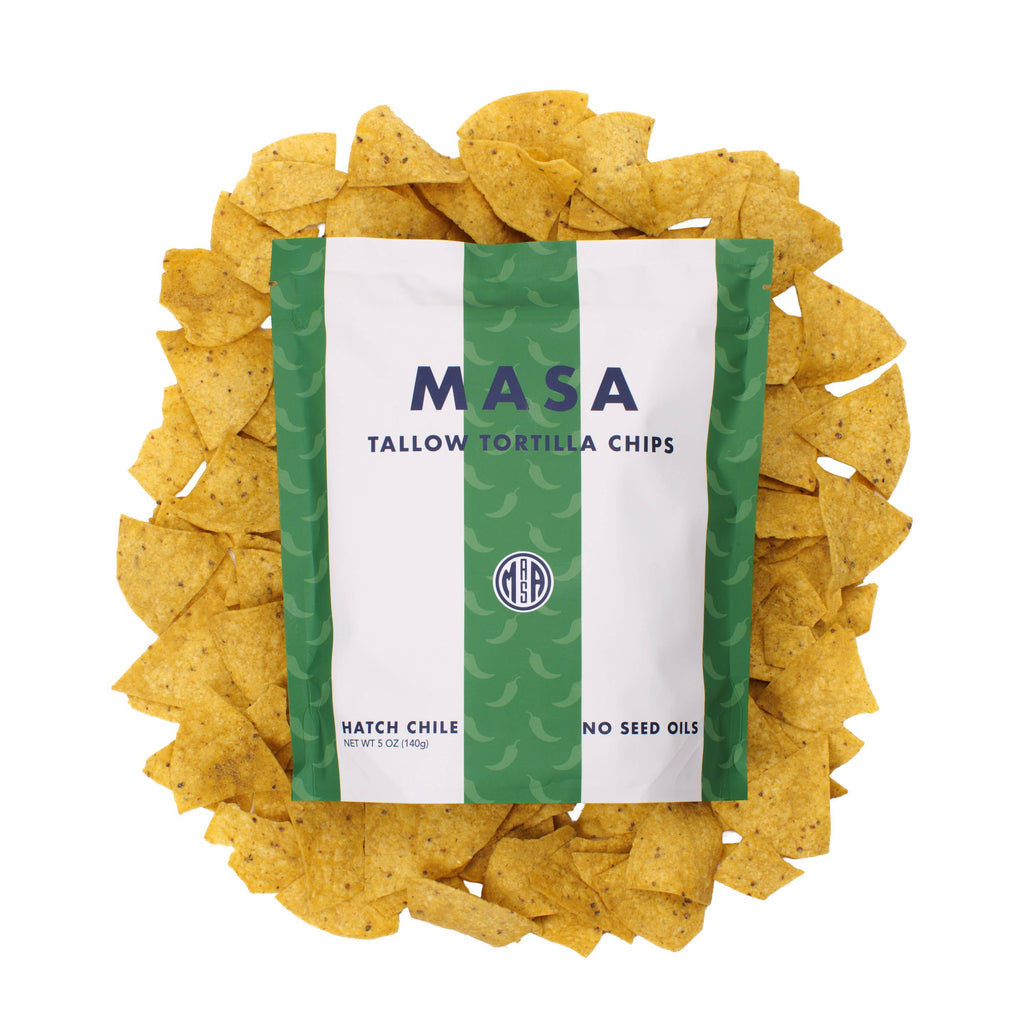 MASA Chips, Hatch Chile, 5oz Bag Case