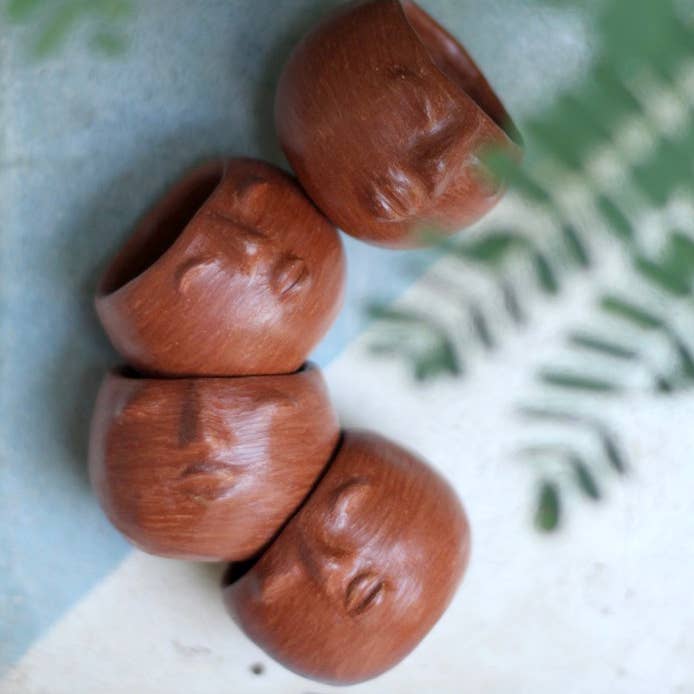 Las Caritas Mezcal Cups with Face Made in Oaxaca