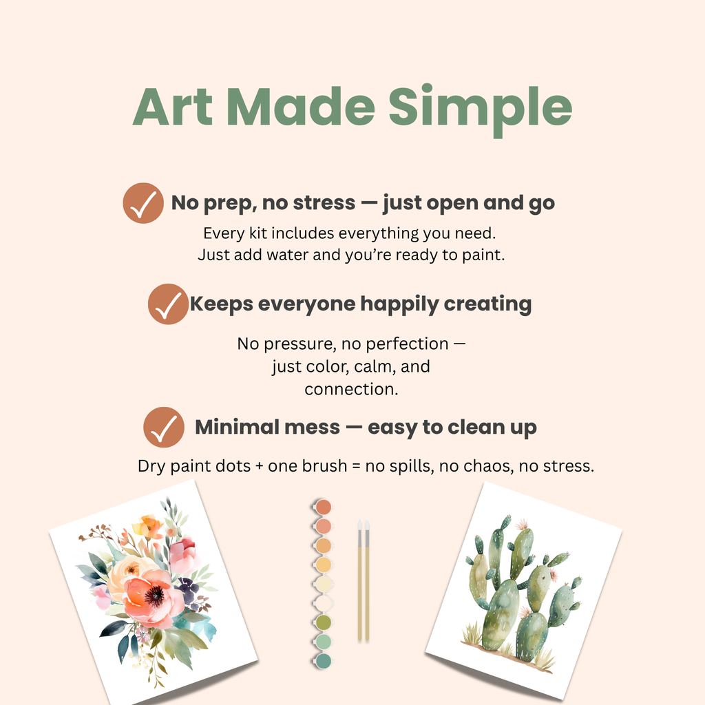 All-In-One Beginner Watercolor Paint Set - Desert Landscape