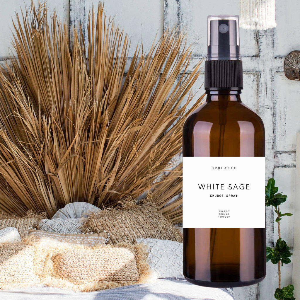 White Sage Smudge Spray | Clear Crystals, Space, Objects