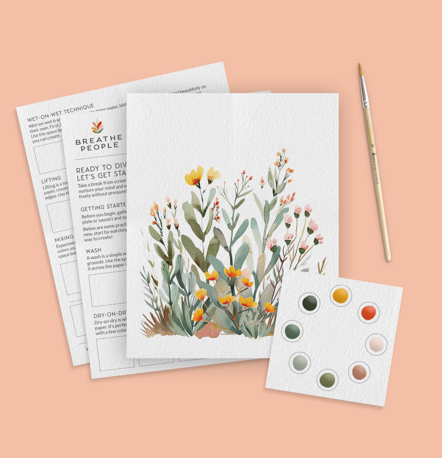 All-In-One Watercolor Kit - Desert Bloom