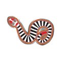 Snake by Jeffrey Gibson - Die-Cut Sticker (Western)
