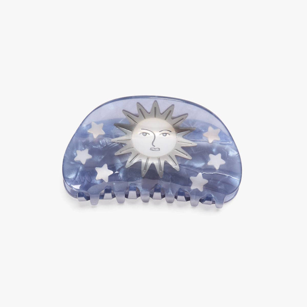 Pleiades Claw - Acetate Moon and Stars Hair Clip