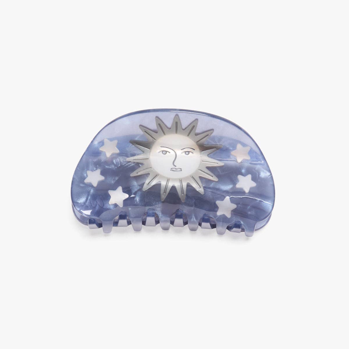 Pleiades Claw - Acetate Moon and Stars Hair Clip