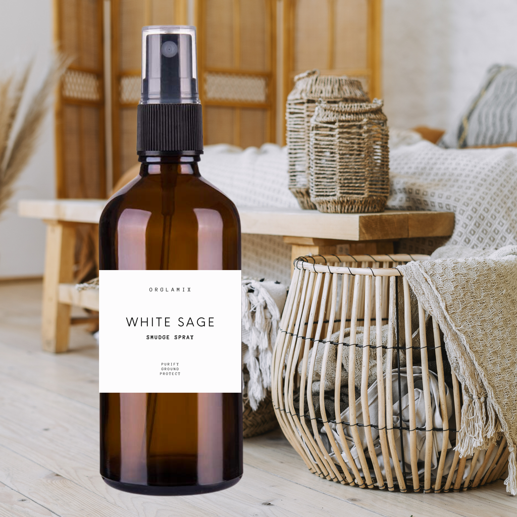 White Sage Smudge Spray | Clear Crystals, Space, Objects