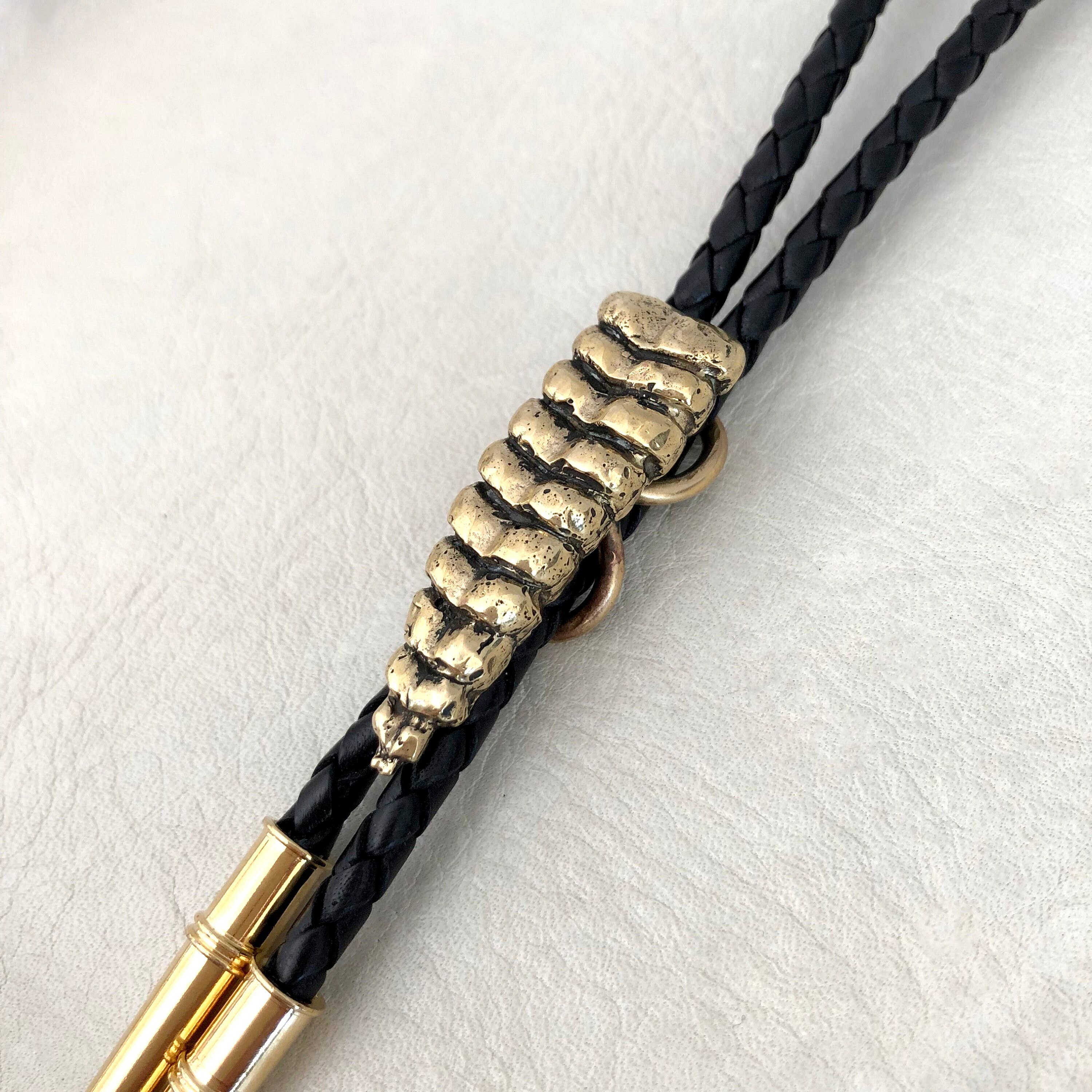 Snake Rattle Bolo Tie