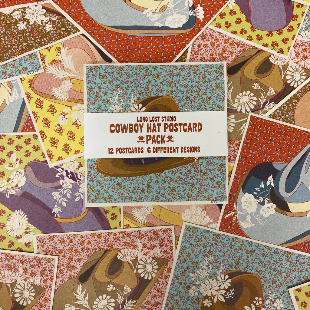 Cowboy Hat Postcard Pack