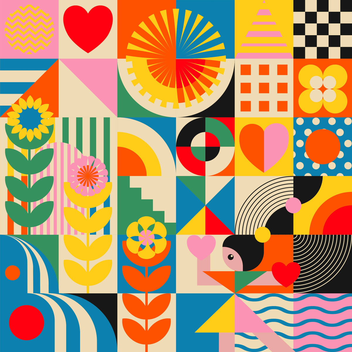 Kids Bandana by Jen Du