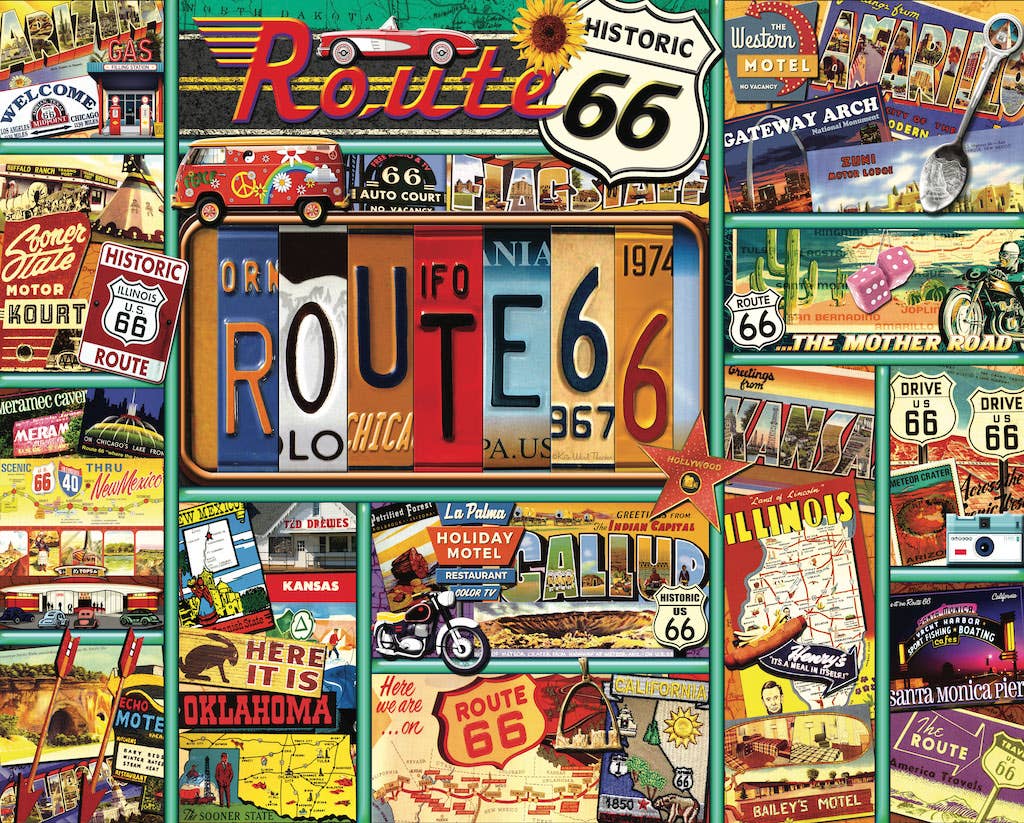 Route 66 Puzzle by Kate Ward Thacker
