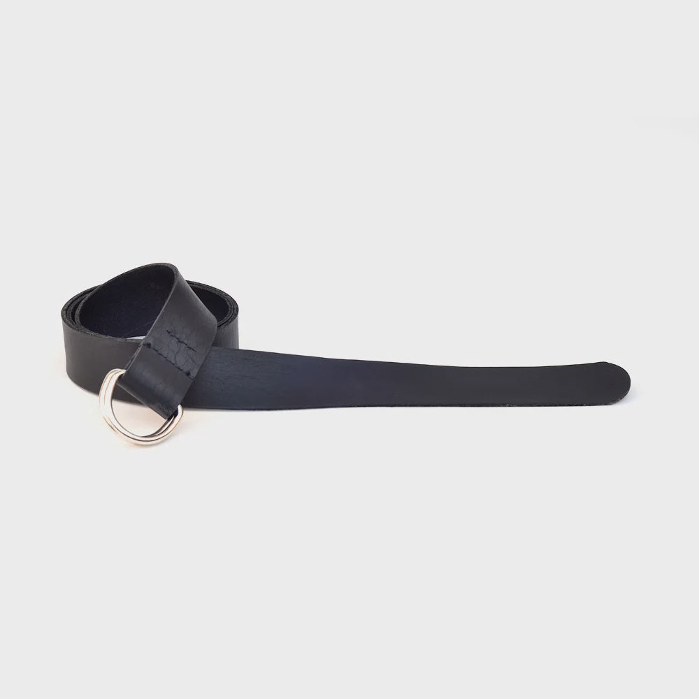 D-Ring Belt 1.5" - Black / Nickel/Med.
