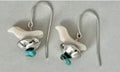Dineh - Fetish Bird Navajo Pearl Earrings