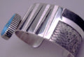 Sterling Silver Bracelet Turquoise Overlay Tex