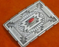 Sterling Silver Buckle Coral