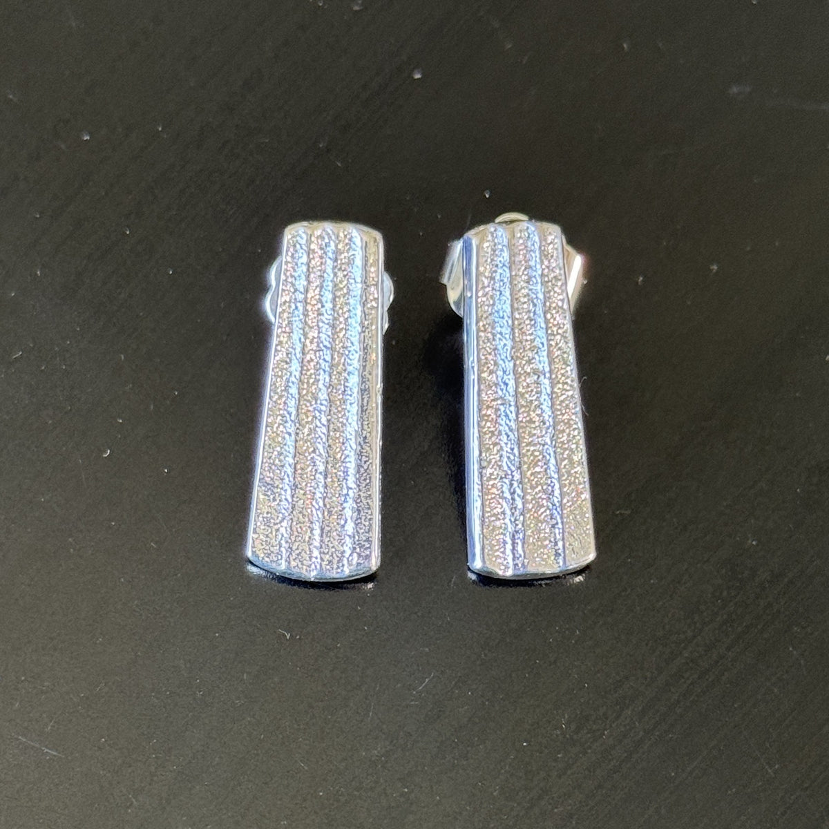 Small Tufa Cast Earrings