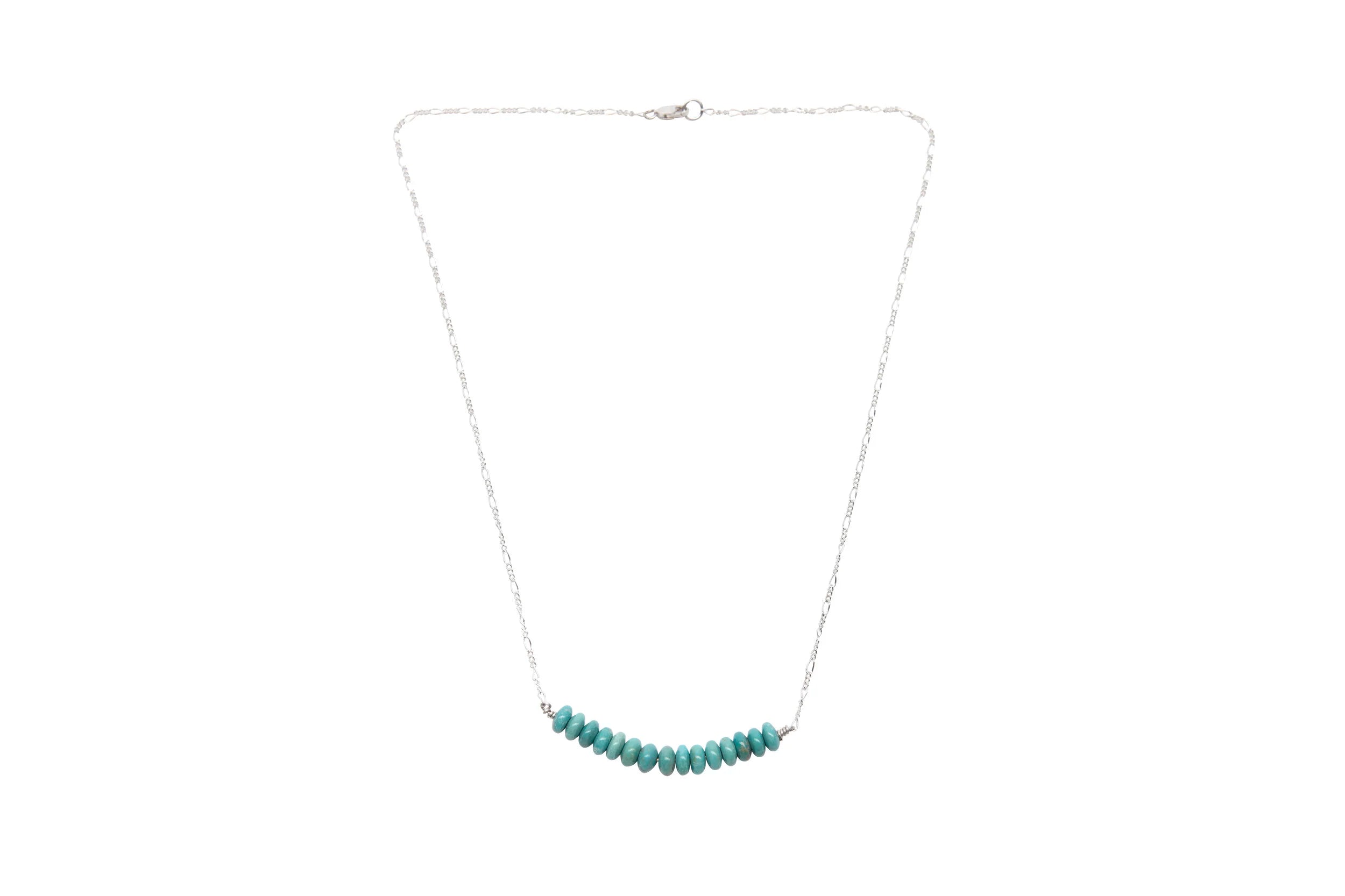 Dineh - Kingman Turquoise Rondelle Necklace