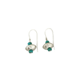Dineh - Mini Navajo Pearls with Kingman Turquoise Earrings