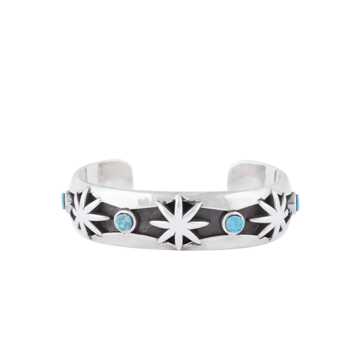 Dineh - Moccasin Button Bracelet - Turquoise
