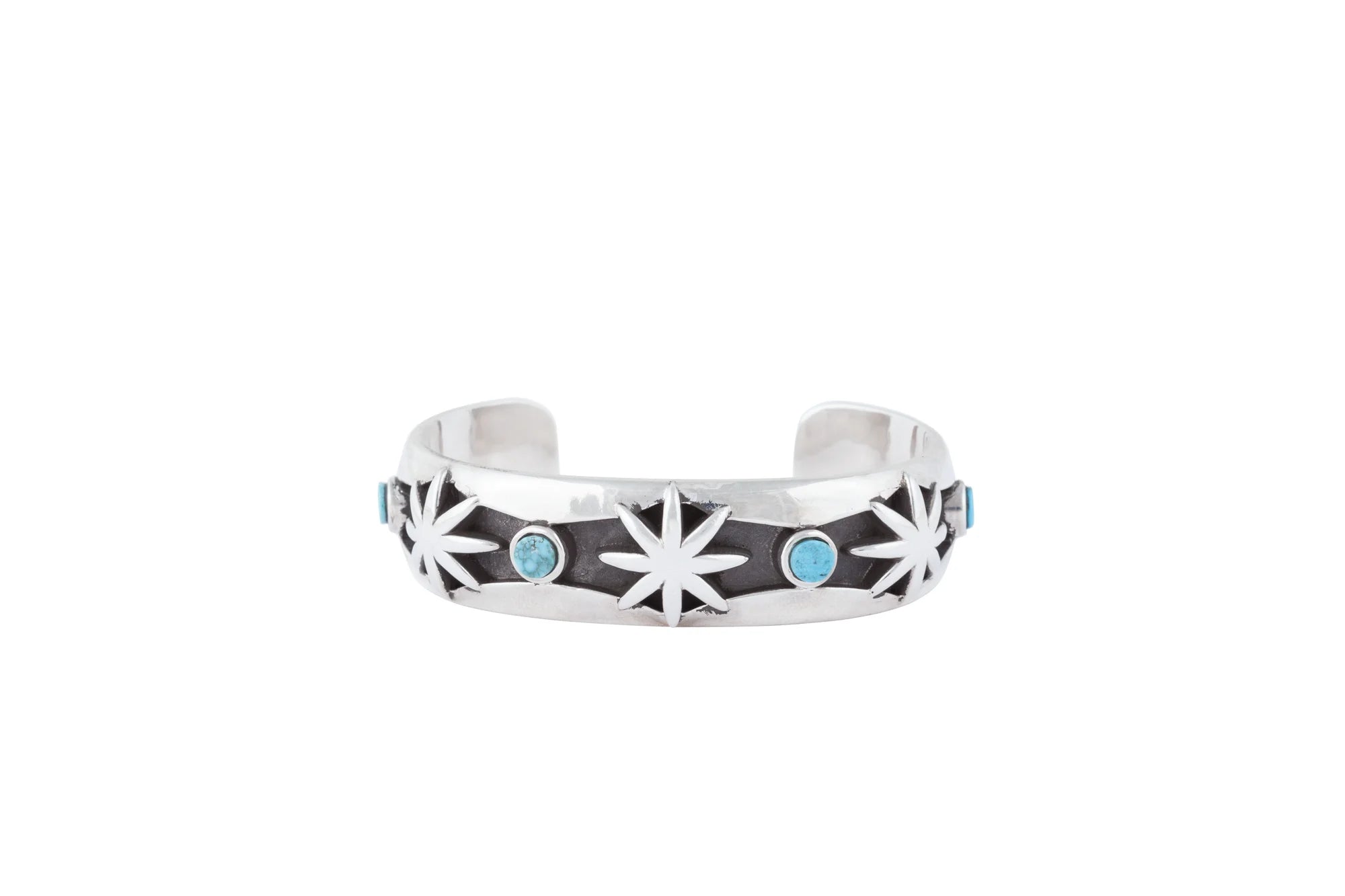 Dineh - Moccasin Button Bracelet - Turquoise
