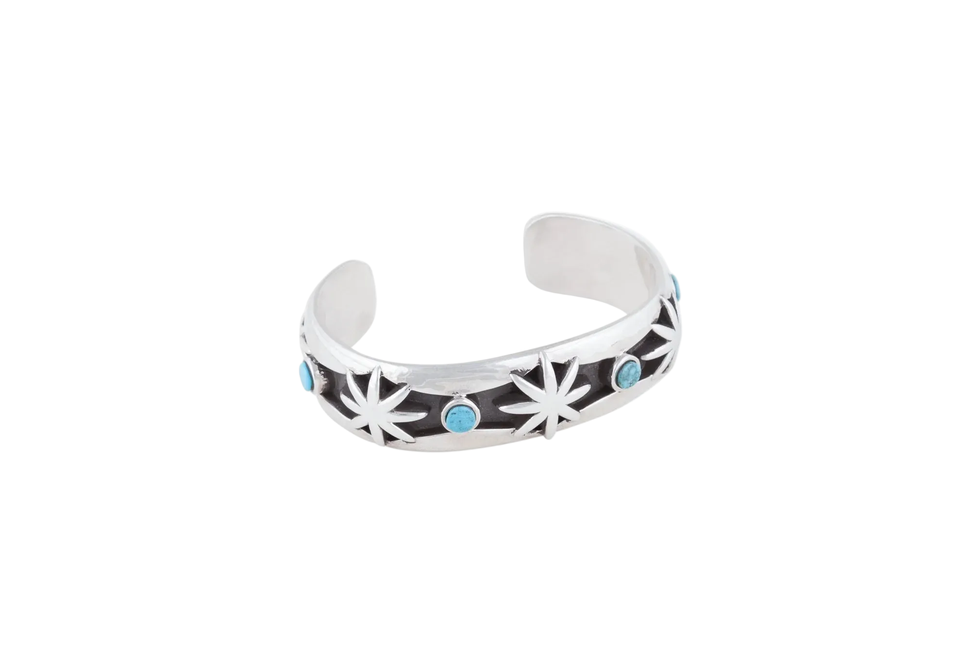 Dineh - Moccasin Button Bracelet - Turquoise