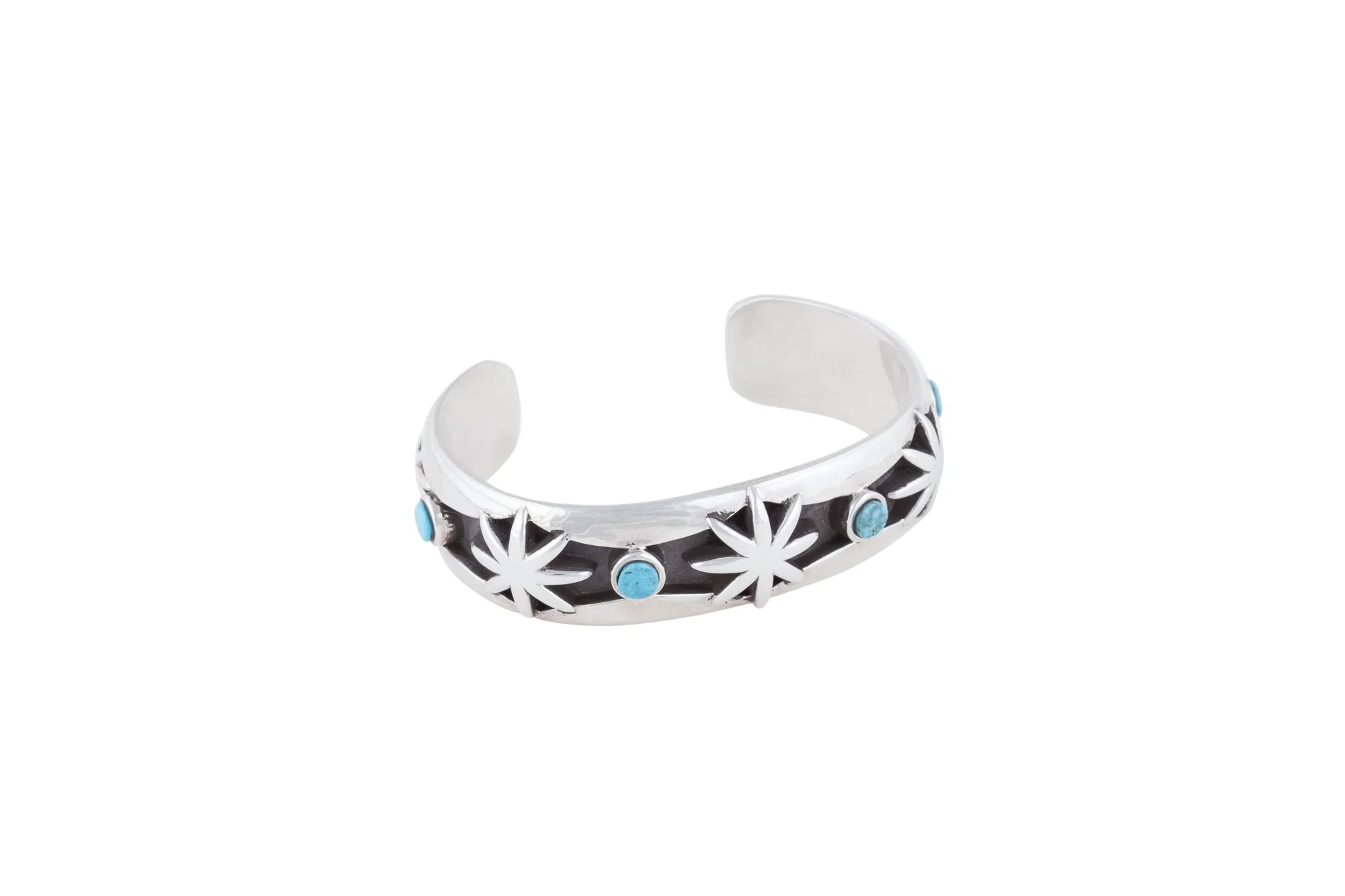 Dineh - Moccasin Button Bracelet - Turquoise