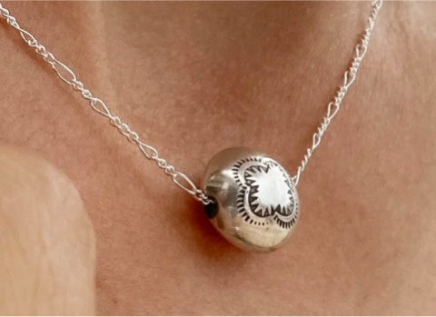 Dineh - Navajo Pearl Coin Necklace