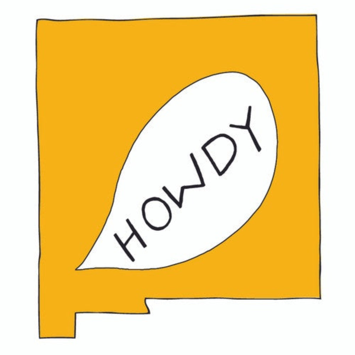 New Mexico Howdy Sticker