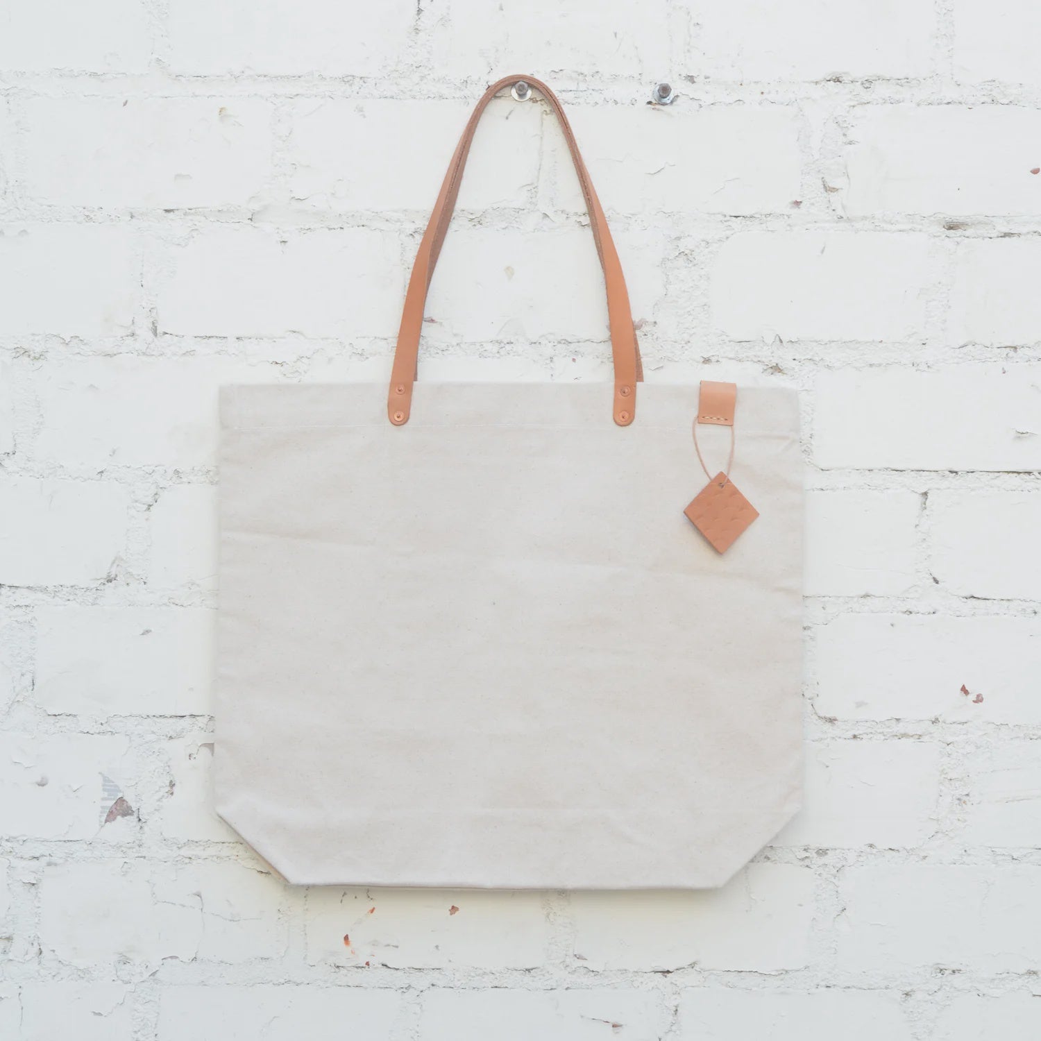 Oversized Canvas Tote - Natural