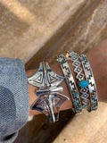 Dineh - Juniper Bracelet with 3 Sleeping Beauty Turquoise